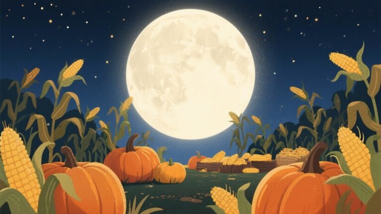 October harvest moon