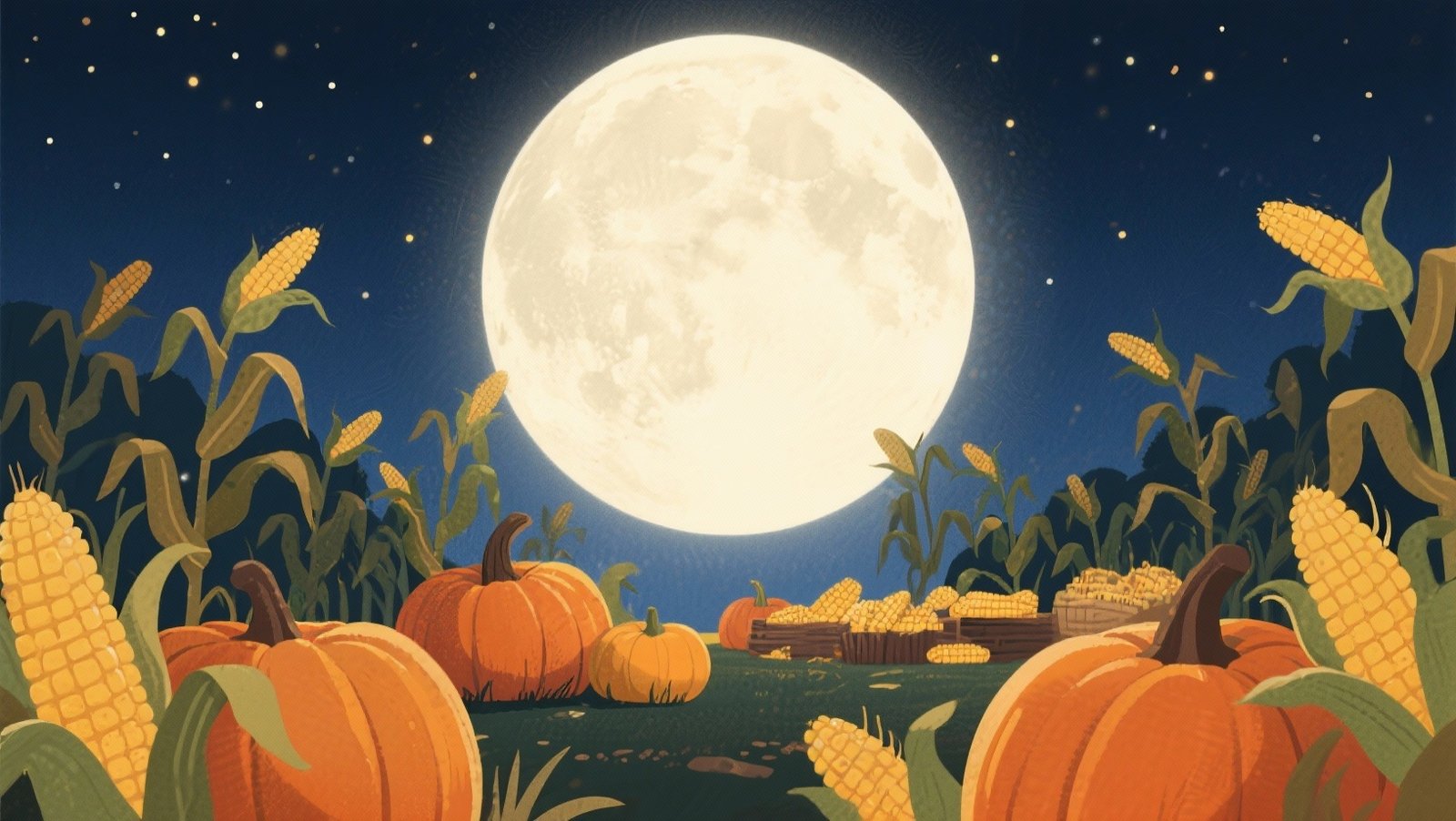 October harvest moon
